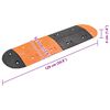vidaXL Verkeersdrempel 129x32,5x4 rubber geel en zwart