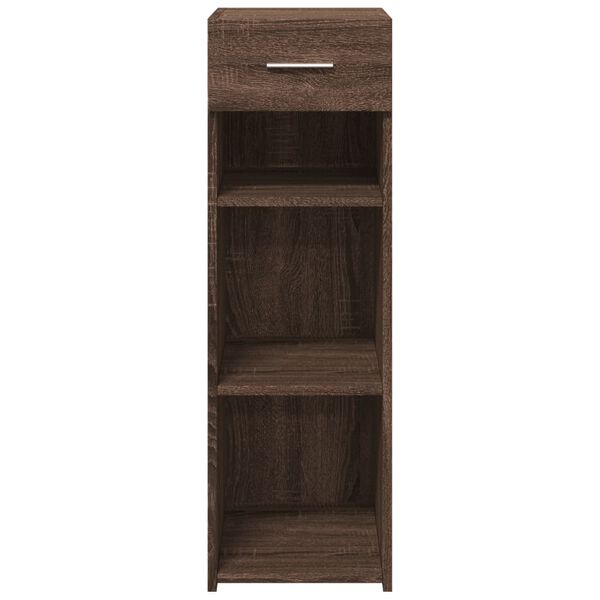 vidaXL Dressoir 30x42,5x93 cm bewerkt hout bruin eikenkleur