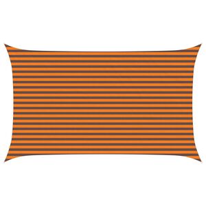 vidaXL Zonneschaduwzeil Oranje en Bruin 5 x 3 m 100% Polyester Oxford