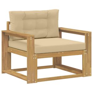 vidaXL Buiten Midden Sofa Polyester Wit