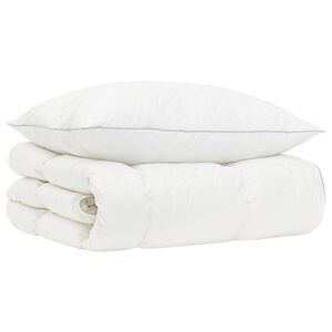 vidaXL 90% ganzen dons dekbedset FULDA 2 st 135 x 200 cm Winter Wit