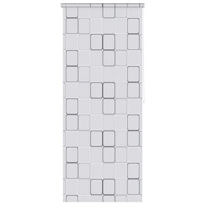 vidaXL Rolgordijn voor douche 80x240 cm vierkant