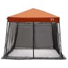 vidaXL Camping Tent Set met dak 2 pcs Grijs en Oranje Taffeta en Stof