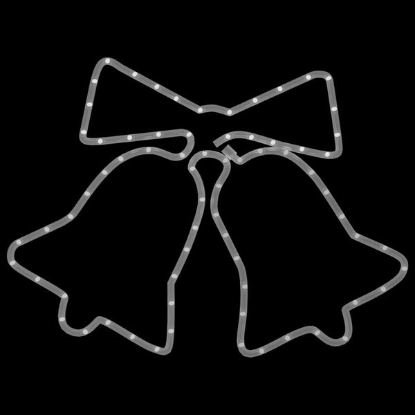 vidaXL Kerstfiguur klokken met 72 LED's 50x56 cm