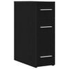 vidaXL Apothekerskast 20 x 45,5 x 60 cm Bewerkt hout Zwart Eiken