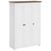 vidaXL Kledingkast Panama Range 118x50x171,5 cm grenenhout wit