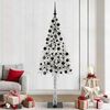 vidaXL Kerstboom met 300 LED met standaard Wit 210 cm PE en staal
