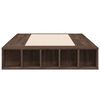 vidaXL Bedframe bewerkt hout bruin eikenkleur 90x200 cm