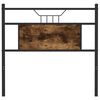 vidaXL Vervangend hoofdbord 90 cm bewerkt hout en staal gerookt eikenkleurig