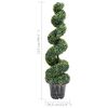 vidaXL Kunstplant met pot buxus spiraal 117 cm groen