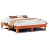 vidaXL Bedframe zonder matras massief grenenhout wasbruin 200x200 cm