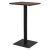 vidaXL Bistrotafel 60x60x107 cm donkeressenkleurig