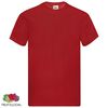 Fruit of the Loom T-shirts Original 5 st S katoen rood