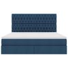 vidaXL Opslag bed met matras met matras Blauw 160 x 200 cm Polyester