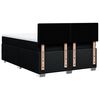 vidaXL Boxspring met matras stof zwart 160x200 cm