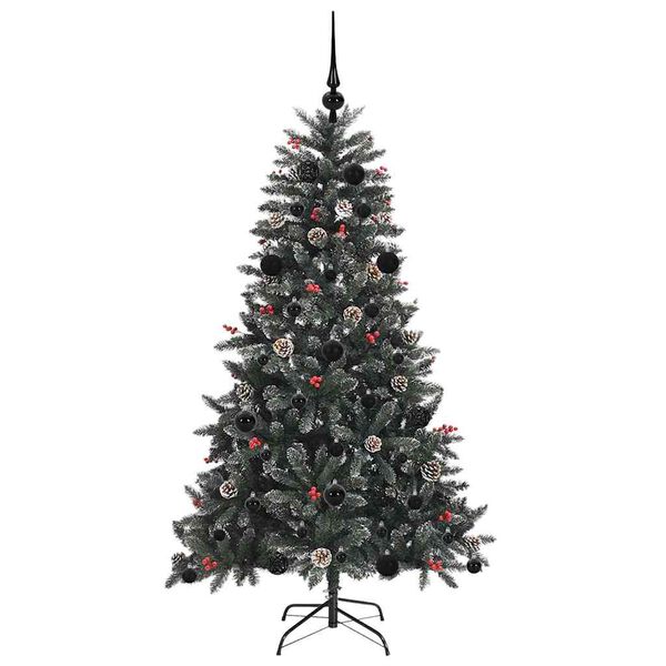 vidaXL Kunstkerstboom met 150 LED Groen 150 cm PVC en Plastic en Staal