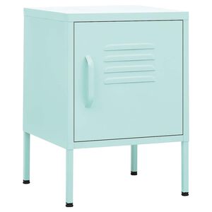 vidaXL Nachtkastje 35x35x51 cm staal mintkleurig
