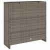 vidaXL Opbergkast met plank met opslag Grijs 100 x 36 x 102 cm Rattan