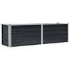vidaXL Plantenbak verhoogd 160x40x45 cm gegalvaniseerd staal antraciet