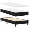 vidaXL Boxspringbed met matras met hoofdeinde Zwart 80 x 200 cm Stof