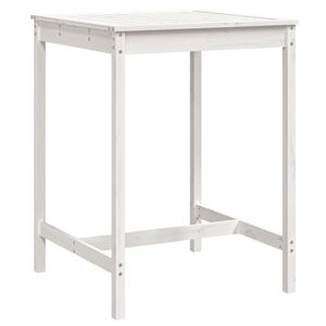 vidaXL Tuintafel 82,5x82,5x110 cm massief grenenhout wit
