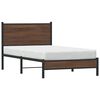 vidaXL Bedframe zonder matras metaal bruin eikenkleurig 100x190 cm