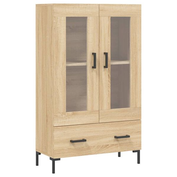 vidaXL Hoge kast 69,5x31x115 cm bewerkt hout sonoma eikenkleurig