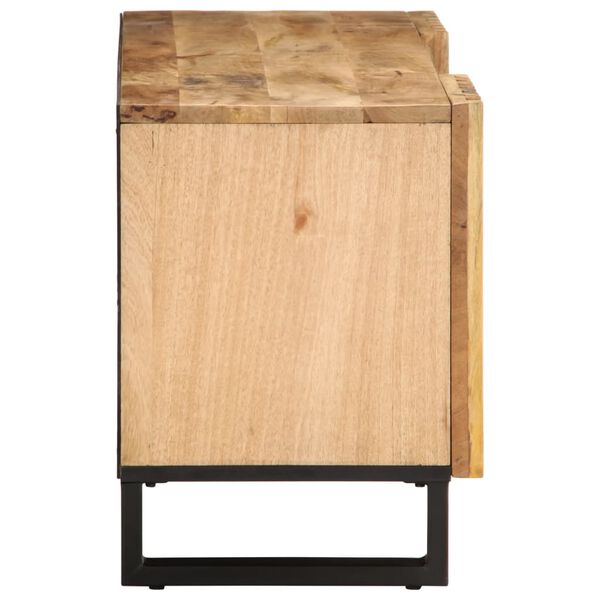 vidaXL Tv-meubel 100x34x46 cm massief ruw mangohout