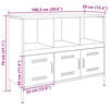 vidaXL Dressoir 100,5x39x79 cm staal olijfgroen