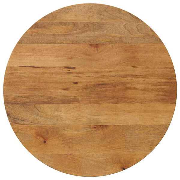 vidaXL Tafelblad rond &Oslash; 70x2,5 cm massief ruw mangohout