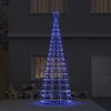 vidaXL LED Kerstboom met 800 LED met grondpennen Blauw 400 cm IJzer