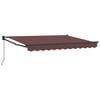 vidaXL Uitschuifbare luifel Bruin 3 x 2 m 100% Polyester en Aluminium