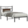 vidaXL Bedframe zonder matras bewerkt hout bruin eikenkleur 75x190 cm