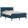 vidaXL Bedframe met matras met hoofdeinde Blauw 140 x 200 cm Fluweel