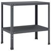 vidaXL Planttafel 60 x 50 x 80 cm Gepoedercoat staal Antraciet