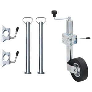 vidaXL Neuswiel met 2 staanders en 3 spanklemmen 60 mm