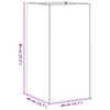 vidaXL Plantenbak 40x40x80 cm roestvrij staal