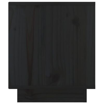 vidaXL Nachtkastjes 2 st 40x34x40 cm massief grenenhout zwart