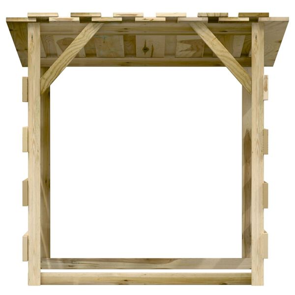 vidaXL Pergola's met dak 3 st 100x90x100 cm ge&iuml;mpregneerd grenenhout