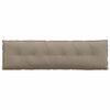 vidaXL Rugkussen Taupe 180 x 50 cm Microvezel Stof