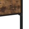 vidaXL Bedframe zonder matras metaal gerookt eikenkleurig 183x213 cm