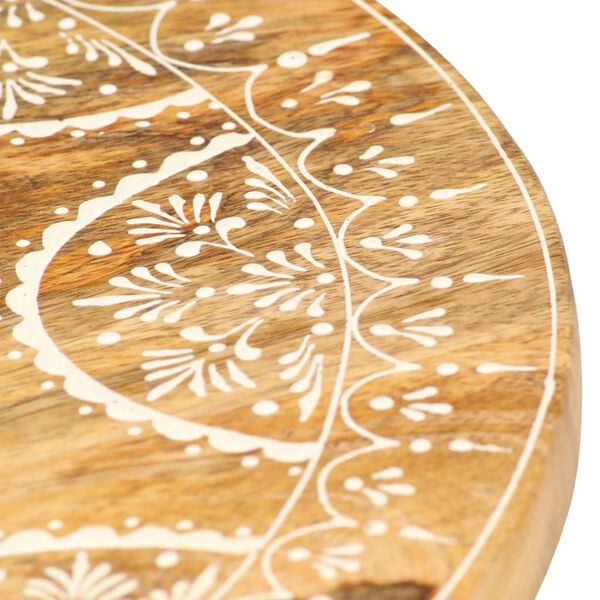 vidaXL Kruk handgeschilderd 38x38x35 cm massief mangohout