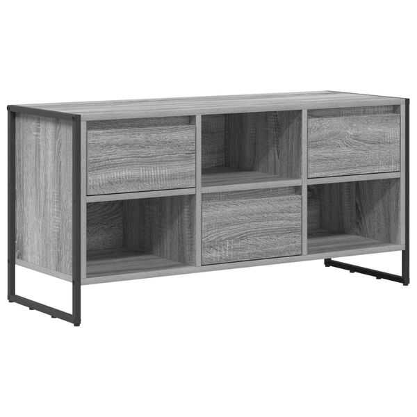 vidaXL TV-kast met lade Grijs Sonoma 100 x 36 x 49,5 cm Bewerkt hout