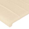 vidaXL Boxspring met matras stof cr&egrave;mekleurig 90x200 cm