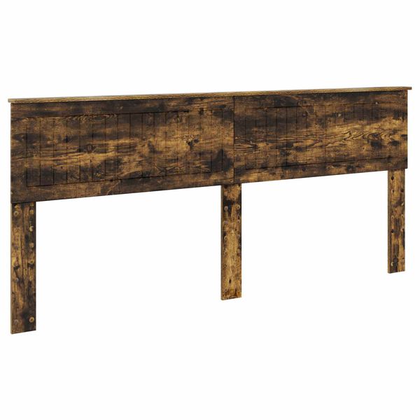 vidaXL Hoofdbord Gerookt eiken 200 cm Bewerkt hout