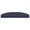 vidaXL Trapmatten Zelfklevend 30 stuks 65x21x4 cm Blauw Halfrond Groot