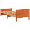 vidaXL Bedframe met hoofdeinde Wasbruin 80 x 200 cm Bewerkt hout