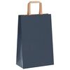 vidaXL Papieren zakken 250 st met hengsels 21x11x31 cm blauw