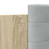 vidaXL Bedframe met hoofdeinde bewerkt hout sonoma eiken 135x190 cm