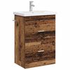 vidaXL Badkamermeubelset Oud hout 61 x 40 x 84,5 cm Bewerkt hout
